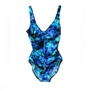 Aqua Green Bodysuit One Piece with Elegant Design